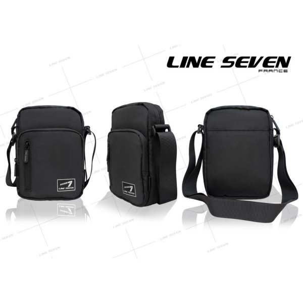 LINE SEVEN Sling Bag / Crossbody Bag / Shoulder Bag 1118-SL - Black
