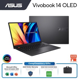 ASUS Vivobook K3402Z-AKM117WS (I5-12500H, 8GB, 512GB SSD, INTEL, 14.0" 2.8K OLED, W11, H&S) - Black - Image 2