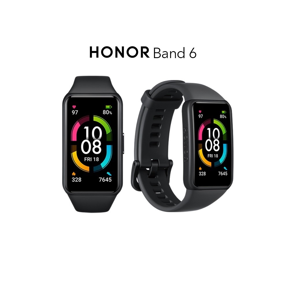 HONOR Band 6 | 1.47" Large AMOLED Display | SpO2 | 14 Days Battery | 1 Year HONOR Malaysia Warranty - Meteorite Black - Image 1