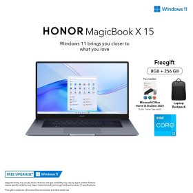 HONOR MagicBook X 15- i3-1115G4 / i5-1135G7(8GB RAM丨512GB/256GB) | FREE Backpack