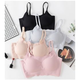 Japan Bra Seamless Comfort Wireless Sleeping Nursing Thin Strap Adjustable B0048 - Skin - Image 3