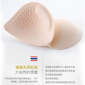 Thailand Latex Bra Wireless Comfortable and Seamless Bra with or without Rear Buckles B0046 - Black (Hookless) - Image 3