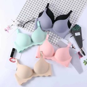 Push Up Bra Wireless Seamless Comfortable Women Bra B0007 - Green - Image 4