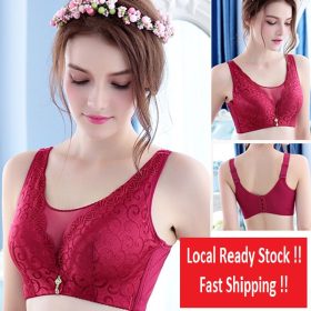 Women Side Support Push Up Bra Full coverage Bra Bralette Plus Size B0014 - Rose - Image 2