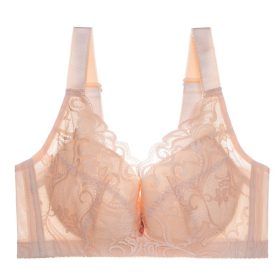 Plus Size D Cup Lace Thin Cup Comfort Adjustable Women Bra B0016 - Skin