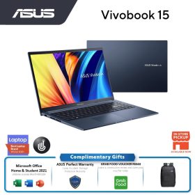 ASUS Vivobook M1502I-ABQ273WS (R7-4800H, 8GB, 512GB SSD, 15.6'' FHD TOUCH, BLUE-W11, H&S) - Blue - Image 2