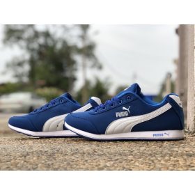 PUMA Racer Men Shoe - Blue White (Size 46) - Image 3