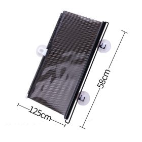 Car Retractable Sun Shade Curtain Car Front Side Window Sunshade Anti UV Shade Window Roller Blinds - Black /Silver - Image 10