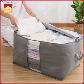 Large Storage Bag for Clothes Quilt Duvet Laundry Pillows convenient Travel - H-CSB-Blue - Image 5