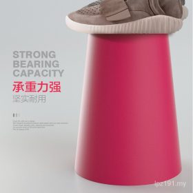 Trash Can Household Kitchen Bathroom with Lid Large Sized Creative Shake Lid Nordic Hotel Plastic Sorting Trash Bin - Nordic Blue - Image 5