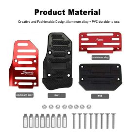 Automatic Series Brake Gas Pedal Car Non-slip Pedal Manual / Auto Car Brake Clutch Accelerator Antiskid Gas Foot Treadle - Image 3