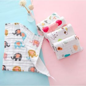 Baby Handkerchief 6 layer Cotton Soft Six Layers Gauze Newborn Baby Towel Wash Cloth 29*29 cm (B01) - Music Giraffe - Image 5