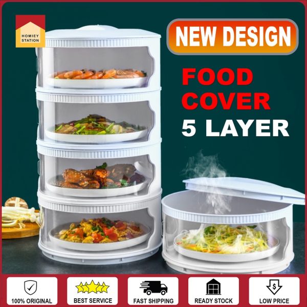 Food cover Transparent Stackable Food Insulation Cover Thicken Dustproof Home Kitchen Refrigerator Insulation Dish Cover
