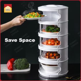 Food cover Transparent Stackable Food Insulation Cover Thicken Dustproof Home Kitchen Refrigerator Insulation Dish Cover - Image 5