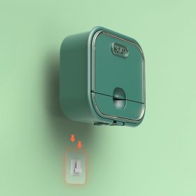 Wall Mounted Soap Holder Bathroom Toilet Tandas Sabun Organizer Storage Box - Green - Image 4