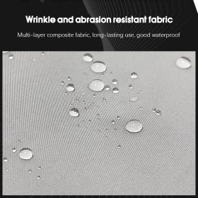 Motorcycle Waterproof Raincoat Motorbike Rainsuit Bike Bicycle Outdoor Rainwear - Black - Image 3