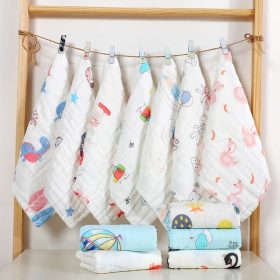 Baby Handkerchief 6 layer Cotton Soft Six Layers Gauze Newborn Baby Towel Wash Cloth 29*29 cm (B01) - Music Giraffe - Image 4