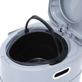 Heavy-Duty Portable Toilet Bowl Adult Pregnant Women Elderly Mobile - Grey - Image 6