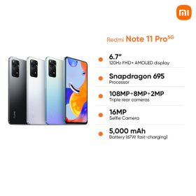 REDMI Note 11 Pro 5G Smartphones (6GB + 128GB 8GB + 128GB) - Polar White - Image 3