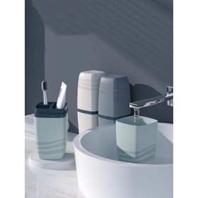 Portable Toothbrush Storage Box Organizer for Travel Toothpaste Toothbrush Holder Cover - Grey - Image 3