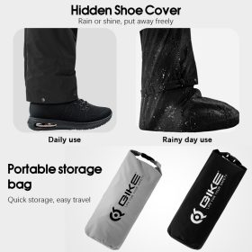 Motorcycle Waterproof Raincoat Motorbike Rainsuit Bike Bicycle Outdoor Rainwear - Grey (2 Layer) - Image 7