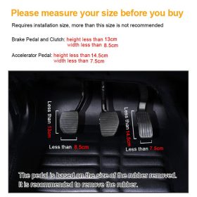 Automatic Series Brake Gas Pedal Car Non-slip Pedal Manual / Auto Car Brake Clutch Accelerator Antiskid Gas Foot Treadle - Image 4