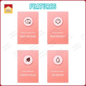 80pcs Premium Fragrance Free Parabens Free Non Alcohol Antibacterial Baby Wipes Wet Tissue - Image 6