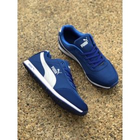 PUMA Racer Men Shoe - Blue White (Size 46) - Image 4