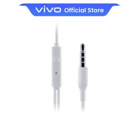 VIVO XE160 Earphone Half In-Ear Professional Tuning Technology In-line Control Remote & Mic 3.5mm Universal Compatible - White - Image 5