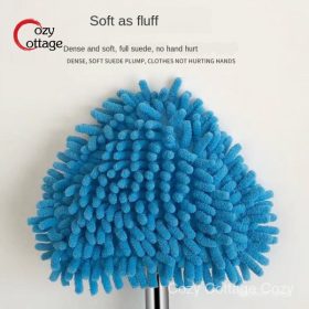 Cozy Cottage 100cm Splicing Triangular Ceiling Mop Lazy Cleaning Wall Mop Kitchen Bathroom Living Room Floor Wipe - Image 7
