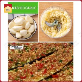 500ml / 1000ml Mini Chopper Stainless Steel Blade Pull Speedy Chopper Cutter Grinder Mincer Masher Shredder - White - Image 9