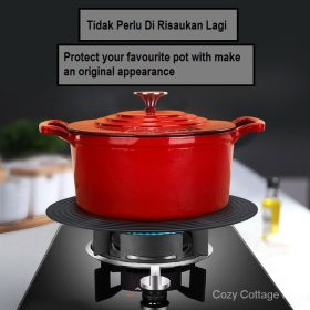 Cozy Cottage Anti Scalding Heat Diffuser for Gas Stove With Handle Heat Conduction Plate Pot Holder Defrost Tray Heating Thawing Board - Image 8