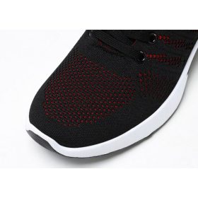 NOVENCCI Unisex Men's Outdoor Sneakers Sport Shoes - Black + Red - Image 7