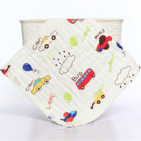 Baby Handkerchief 6 layer Cotton Soft Six Layers Gauze Newborn Baby Towel Wash Cloth 29*29 cm (B01) - Carcar