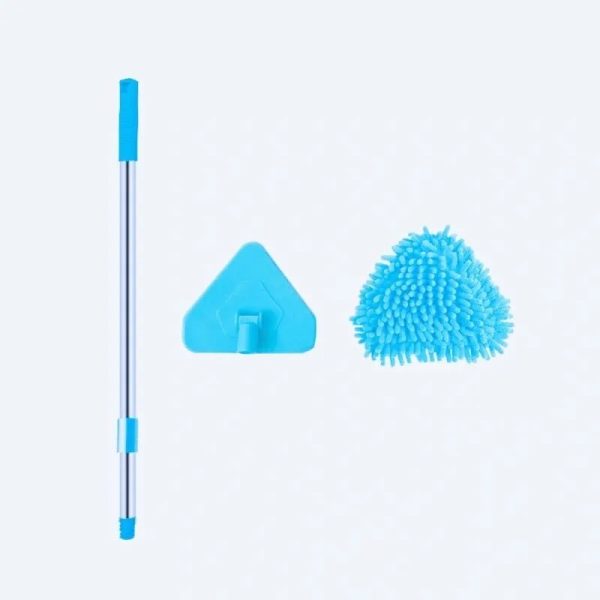 Cozy Cottage 100cm Splicing Triangular Ceiling Mop Lazy Cleaning Wall Mop Kitchen Bathroom Living Room Floor Wipe