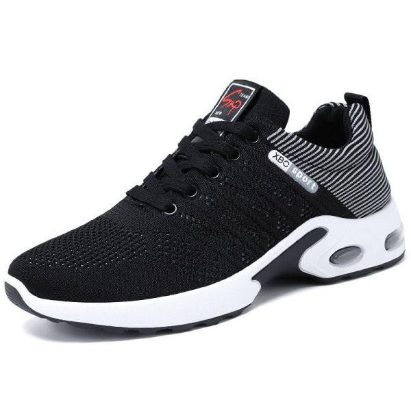 NOVENCCI Unisex Men's Outdoor Sneakers Sport Shoes - Black + Grey