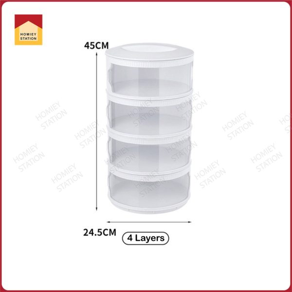 Food cover Transparent Stackable Food Insulation Cover Thicken Dustproof Home Kitchen Refrigerator Insulation Dish Cover