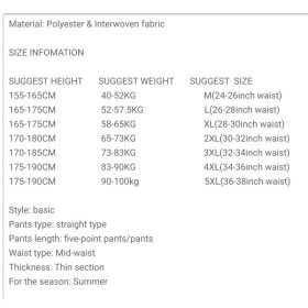 Short Pants Men / Sport Pants / Running Pants Men Casual Plus Size - 7-Point Arrow - Image 4