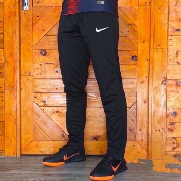 Tracksuit Men / Sport Running Long Pants Men - No Zip Nike (Black)