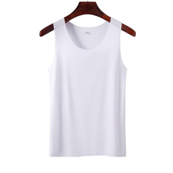 Women Singlet Camisole Inner Tank Shirt Casual Plain Top Plus Size Undershirt - White