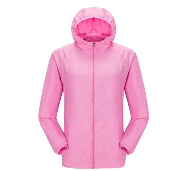 Unisex Jogging Hiking Sport Jacket Windbreaker - Pink