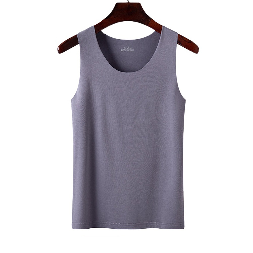Women Singlet Camisole Inner Tank Shirt Casual Plain Top Plus Size Undershirt - Grey - Image 1