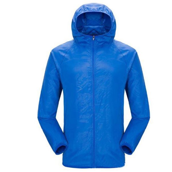 Unisex Jogging Hiking Sport Jacket Windbreaker - Blue