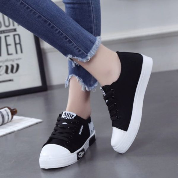 FISH Casual Shoes Sneakers (B-6) - Black
