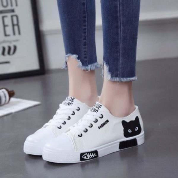 FISH Casual Shoes Sneakers (B-6) - White