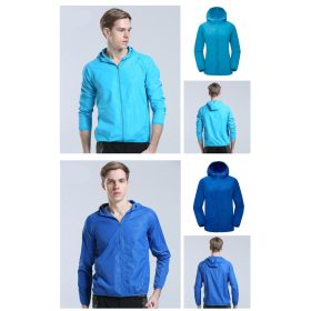 Unisex Jogging Hiking Sport Jacket Windbreaker - Grey - Image 6