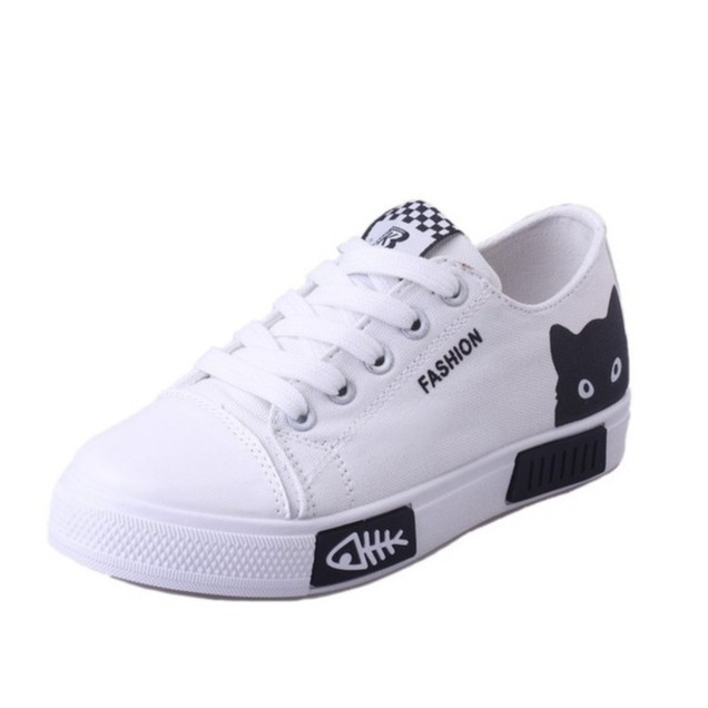 FISH Casual Shoes Sneakers (B-6) - White - Image 2