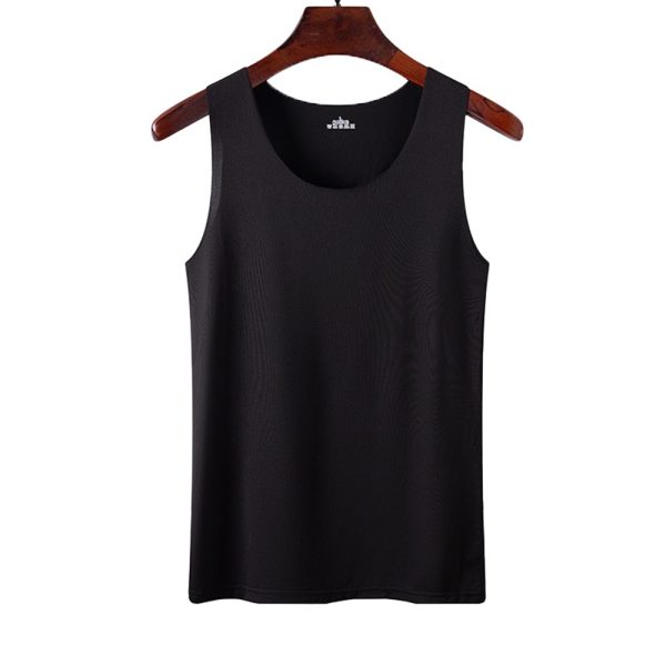 Women Singlet Camisole Inner Tank Shirt Casual Plain Top Plus Size Undershirt - Black