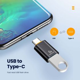 USB 3.0 To Type C Adapter OTG To Type C USB Fast Data Transfer Adapters - Orange - Image 3