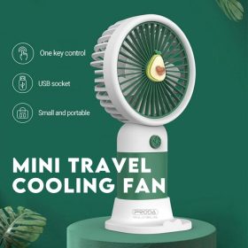 Mini Cooling Hand Held Fan For Student High Speed Strong Wind Small Portable Electric Rechargeable YM-88146A - Red - Image 3